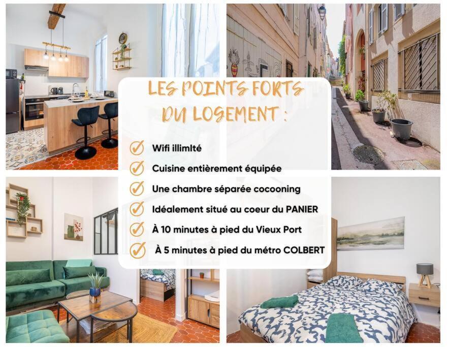 Charmant T2 Au Coeur Du Panier Marseilles Exterior foto